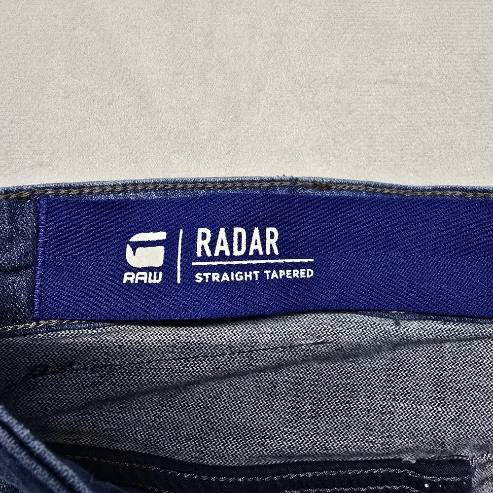G Star Raw Radar Flightsuit Straight Tapered Jeans Men Size 31x32 Blue
